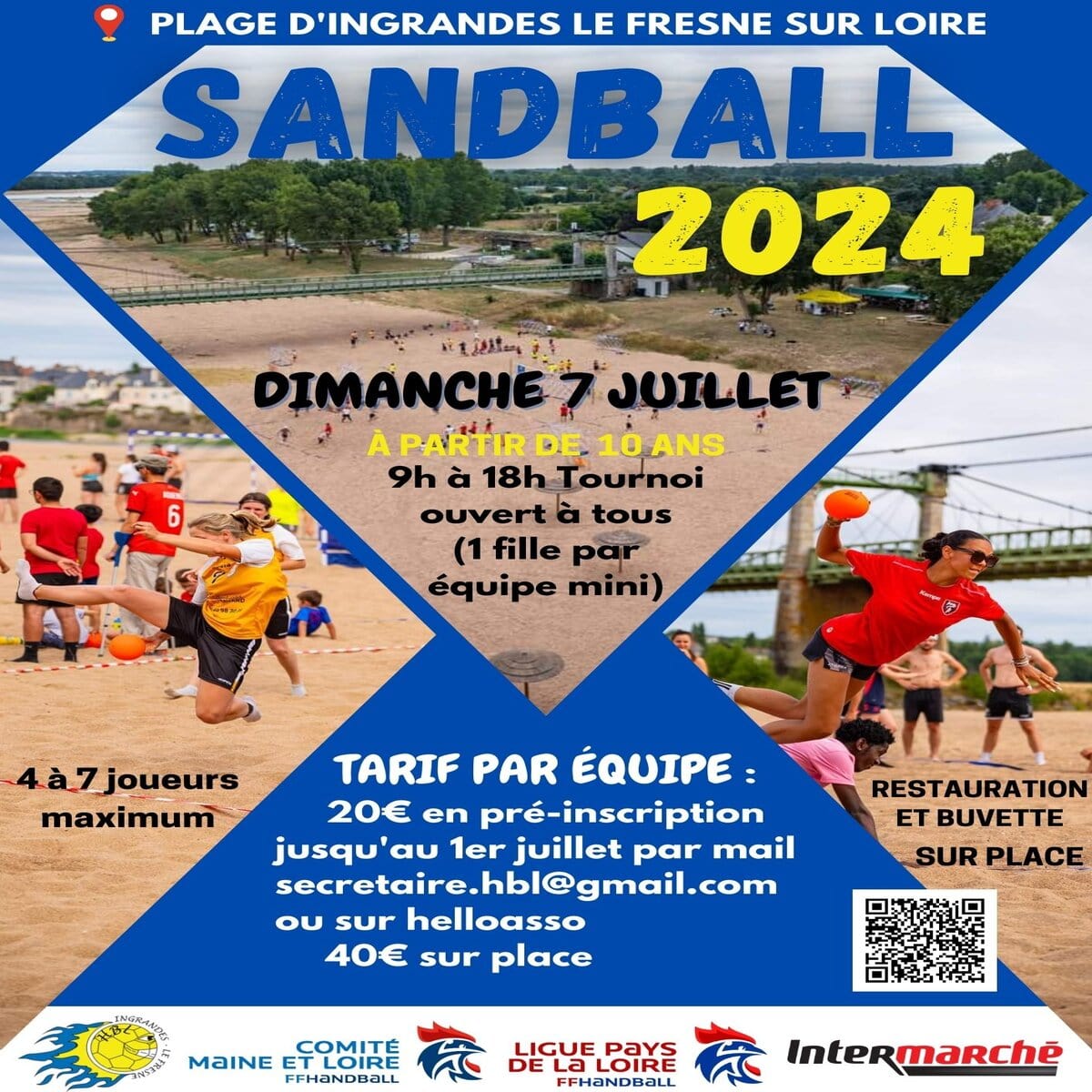 Sandball 2024 Ingrandes sur Loire